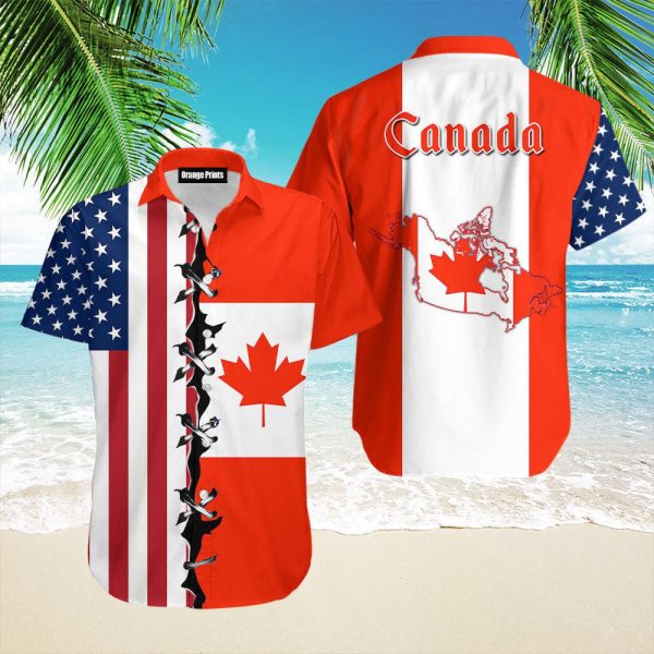 Canada Flag Hawaii Shirt For Men Women Ha108959