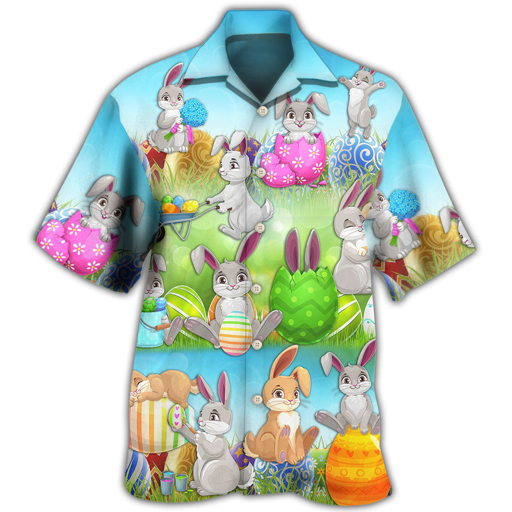 Easter Bunny Colorful Eggs Hawaii Shirt Ha88832