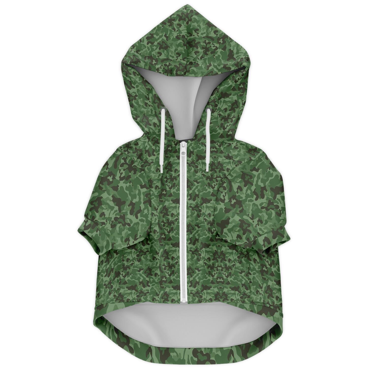 Zip-Up Dog Hoodie – Camo