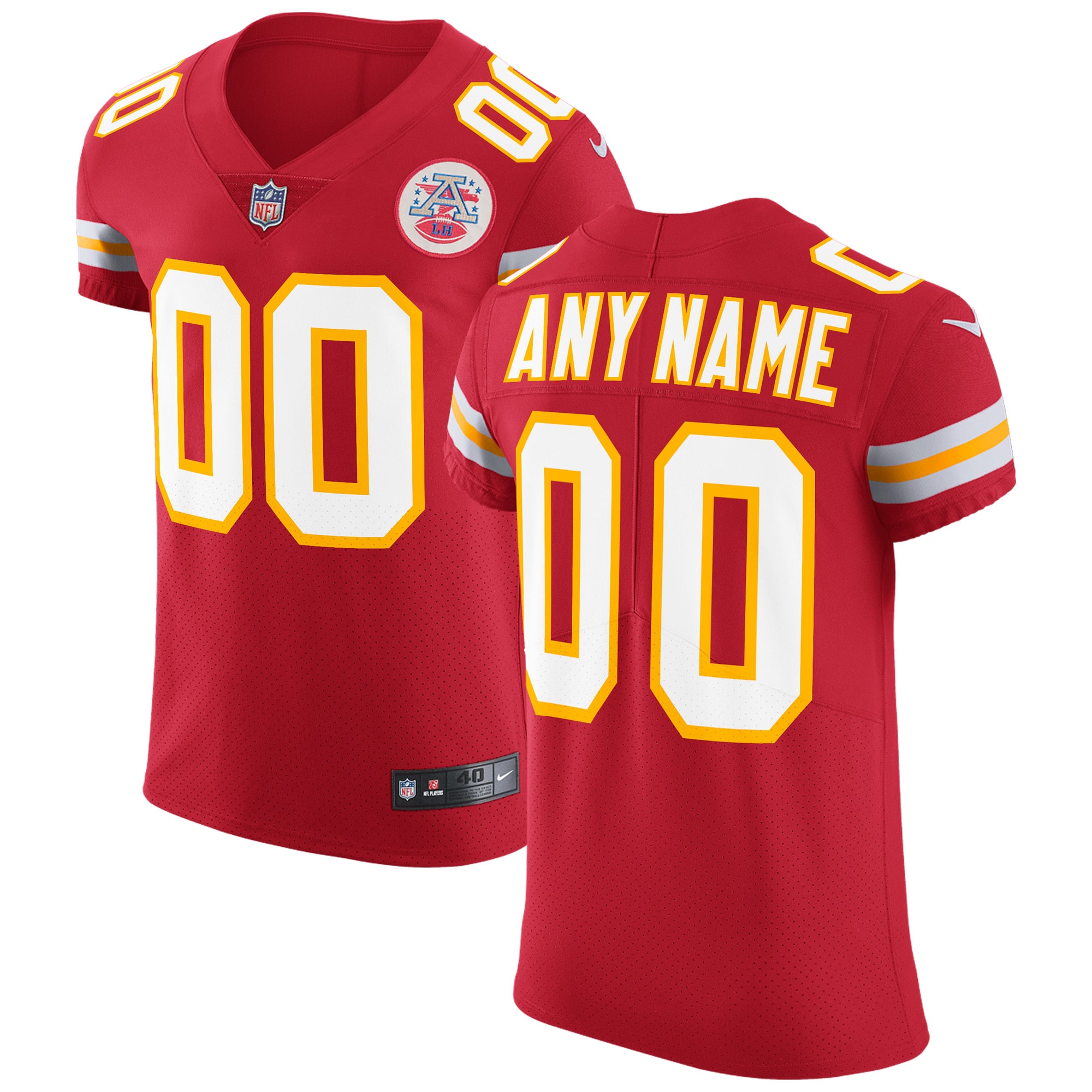 Kansas City Chiefs Vapor Untouchable Custom Elite Jersey – Red