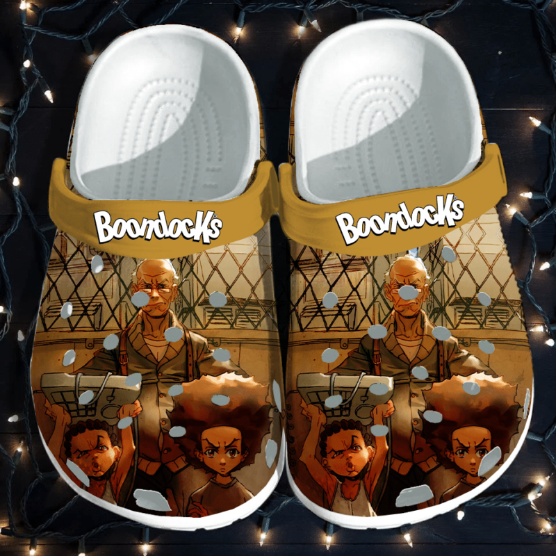 The Boondocks Crocs Crocband Clogs, Comfy Footwear