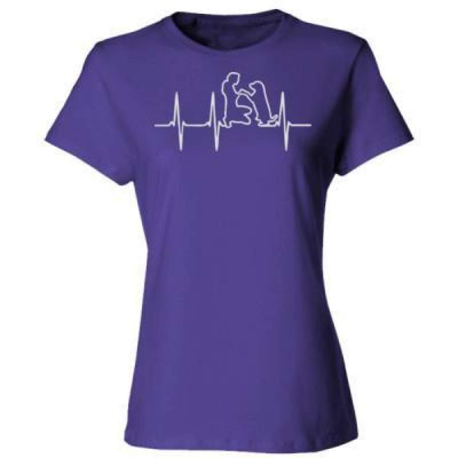 AGR Heartbeat Dog Rescuer – Ladies’ Cotton T-Shirt