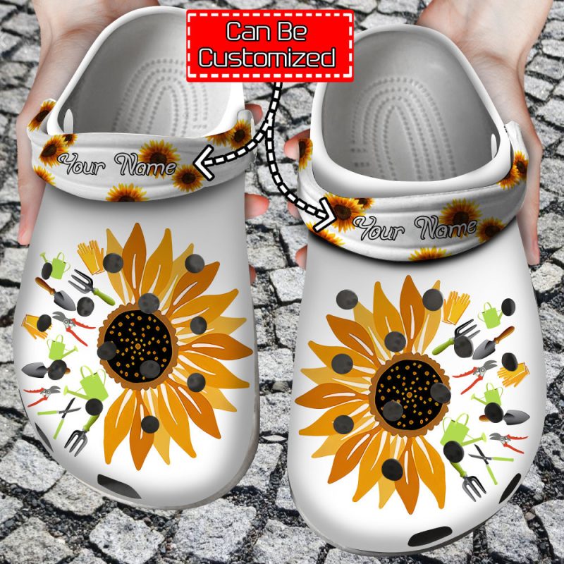 Gardener – Personalized Gardener Sunflower Clog Shoes For Men And Women