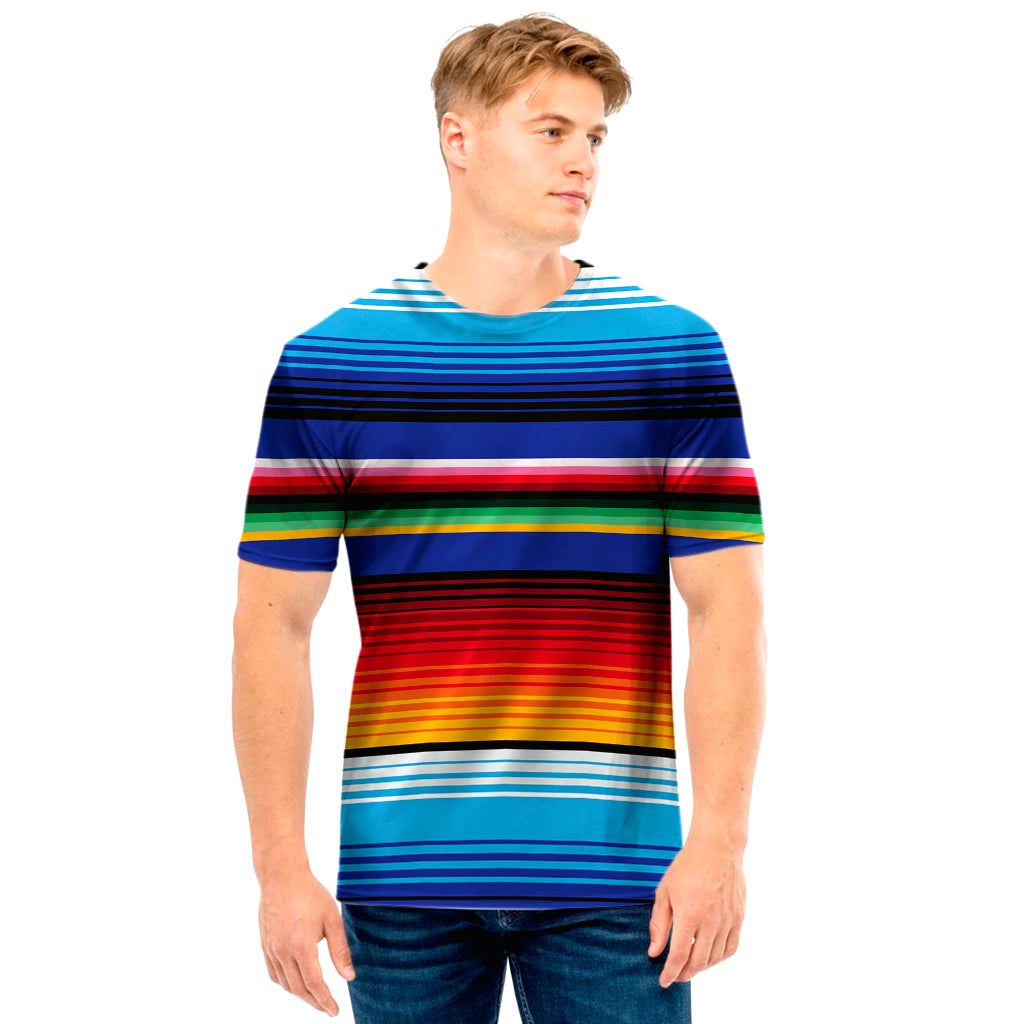 Tribal Mexican Serape Pattern Print Men’S T-Shirt