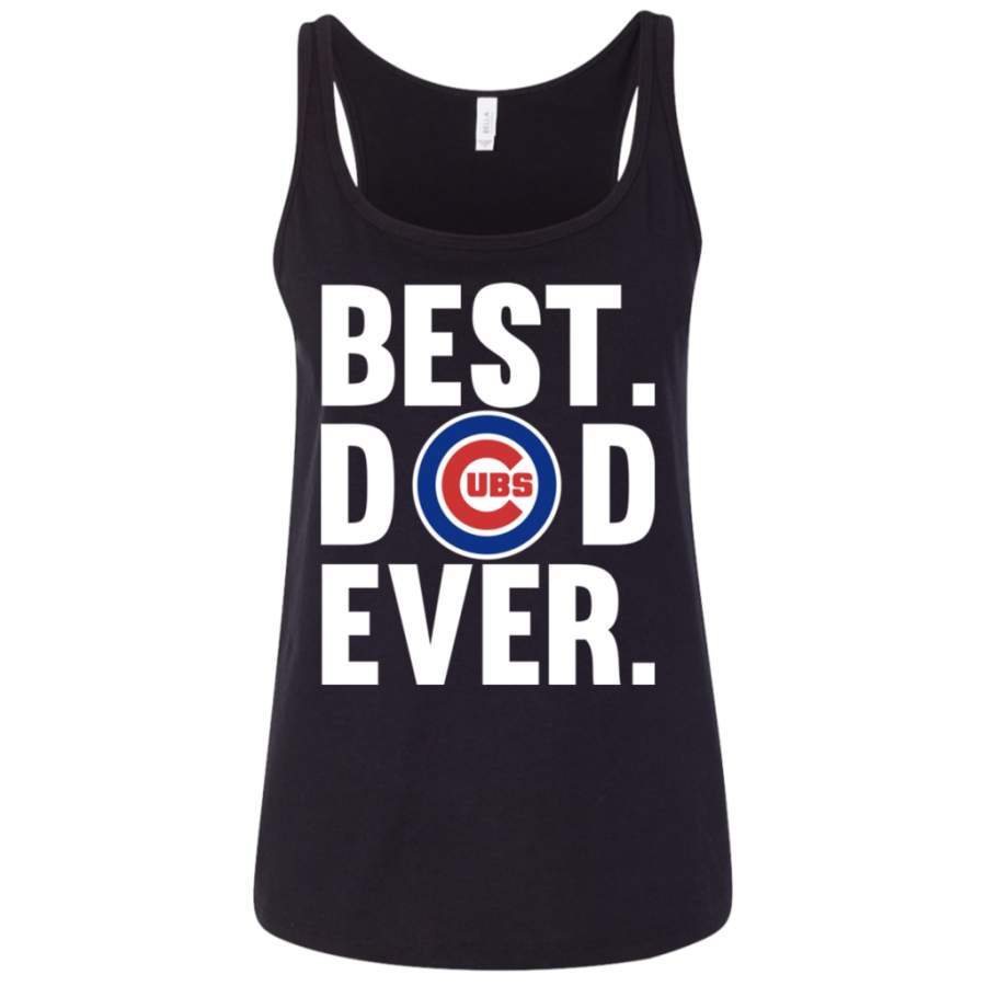 Awesome Best Dad Ever Chicago Cubs shirt Father Day Ladies’ Relaxed