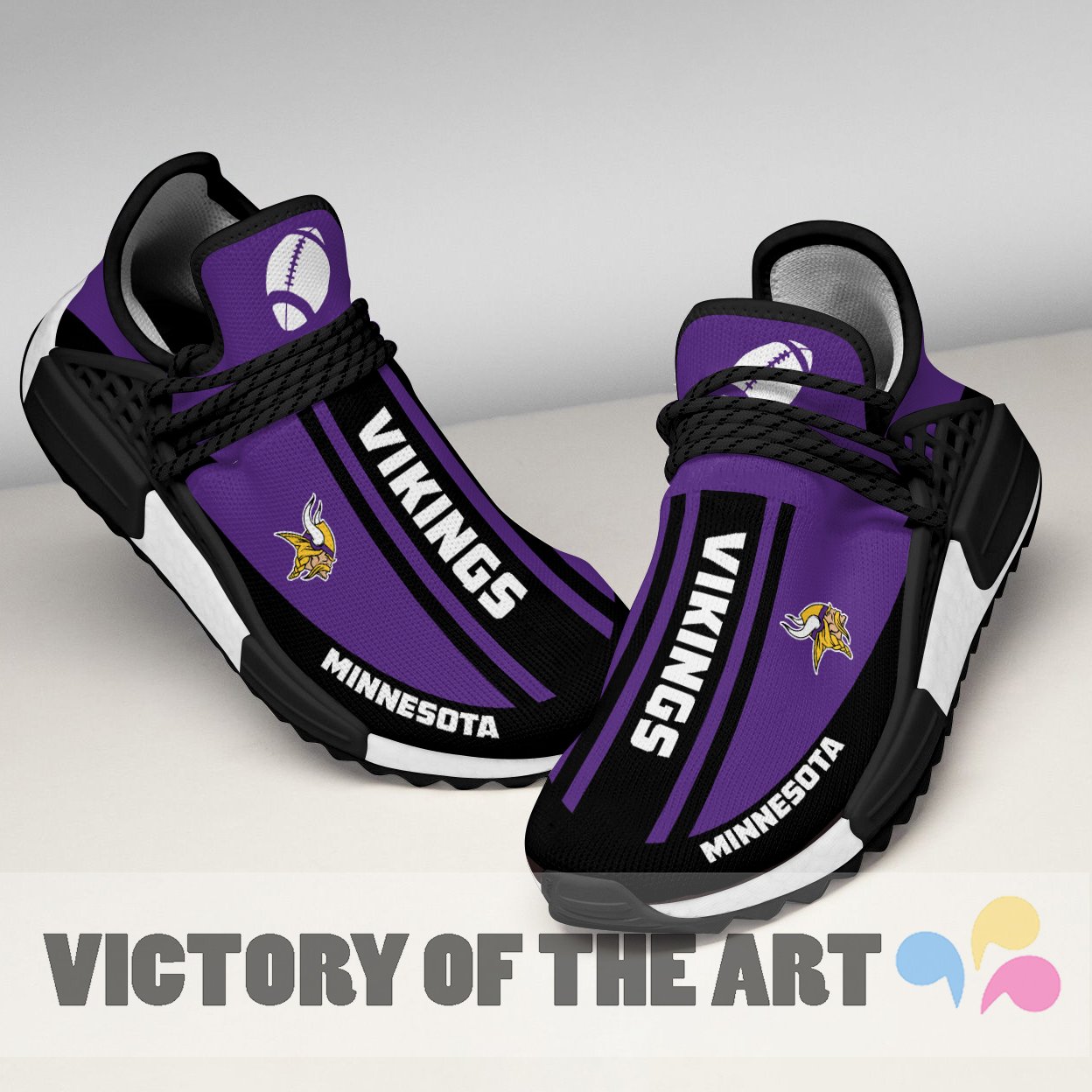 Fashion Unique Minnesota Vikings Human Race Shoes