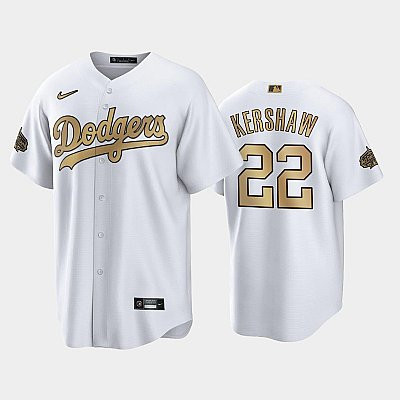 2022-23 All-Star Game NL Los Angeles Dodgers White 22 Clayton Kershaw Jersey