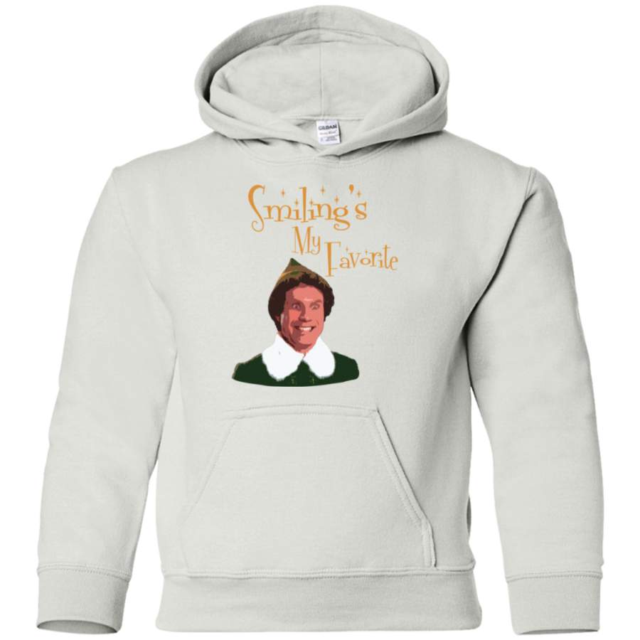 AGR Buddy The Elf – Smiling’s My Favorite Youth Pullover Hoodie