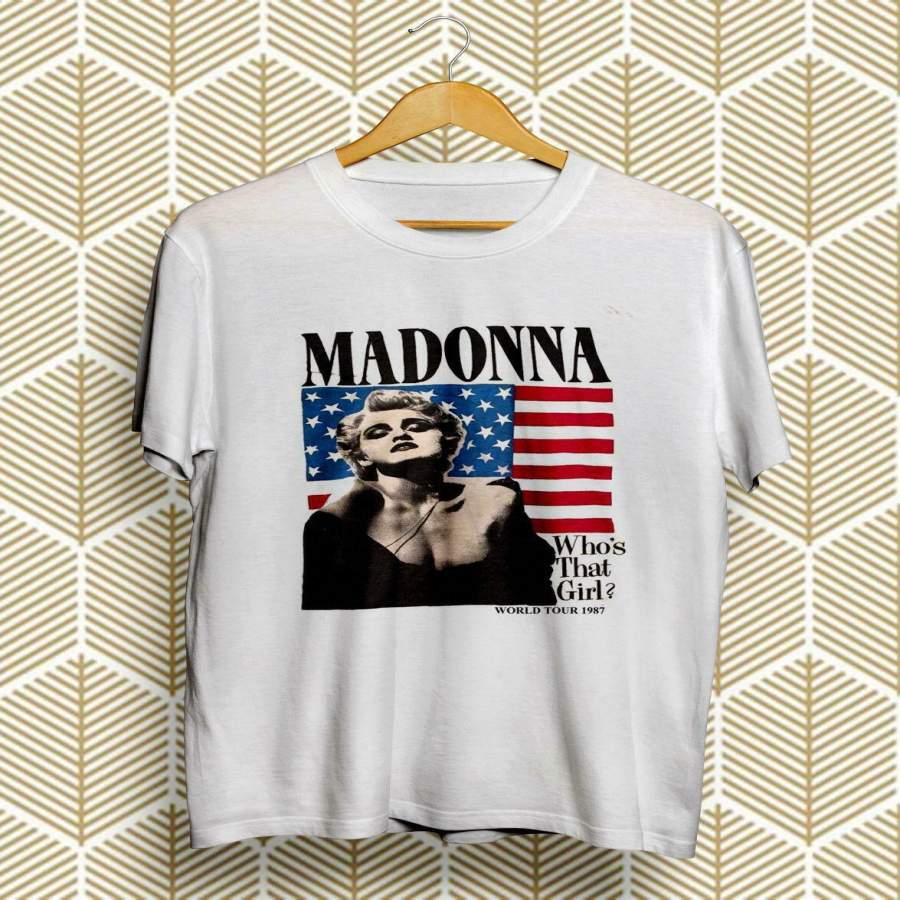 1987 Madonna Who’s That Girl Tour t Shirt Funny Vintage Gift Men Women