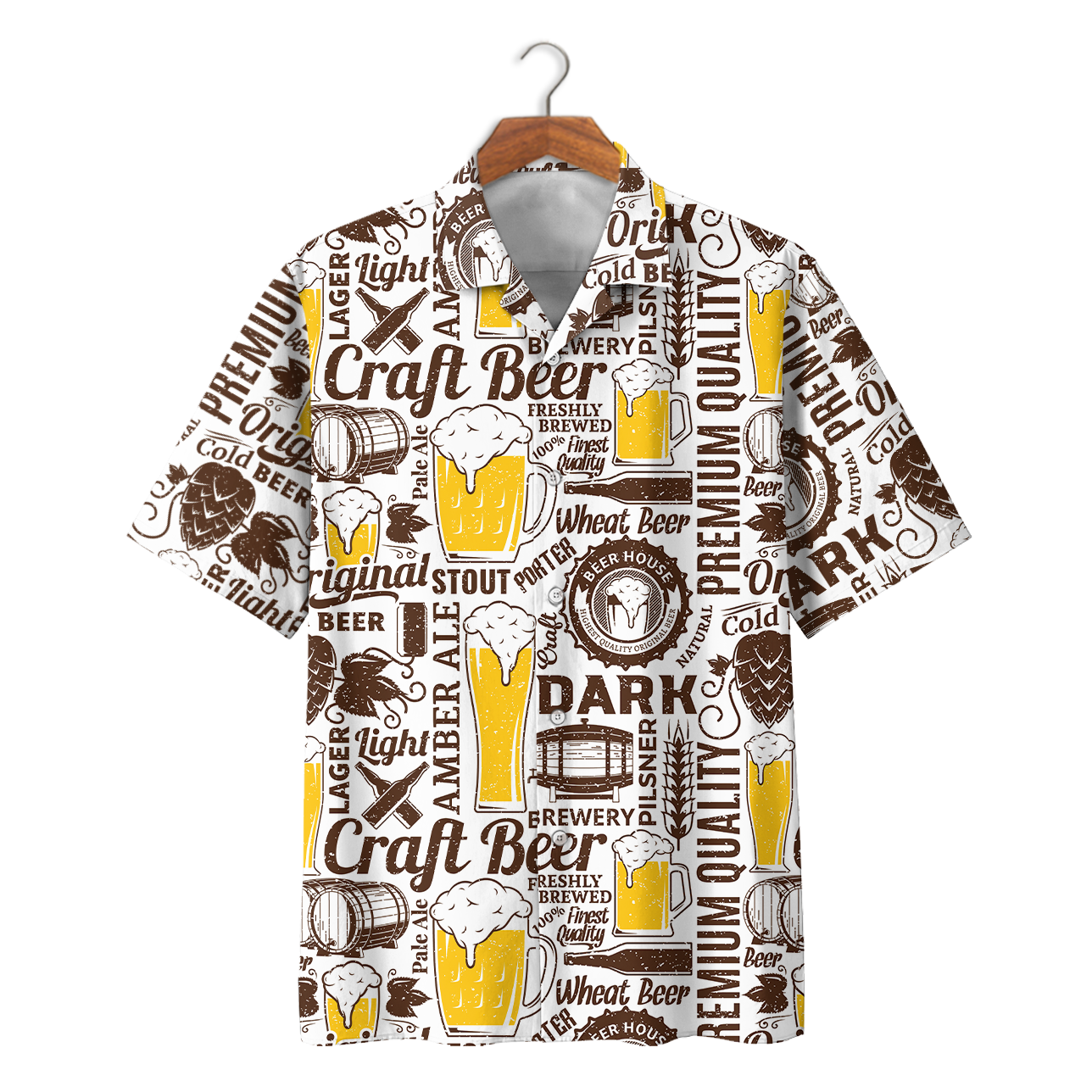 Famille Craft Beer Pattern Hawaii Short Ha53571