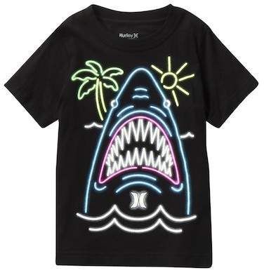 Neon Shark Tee Little Shirt