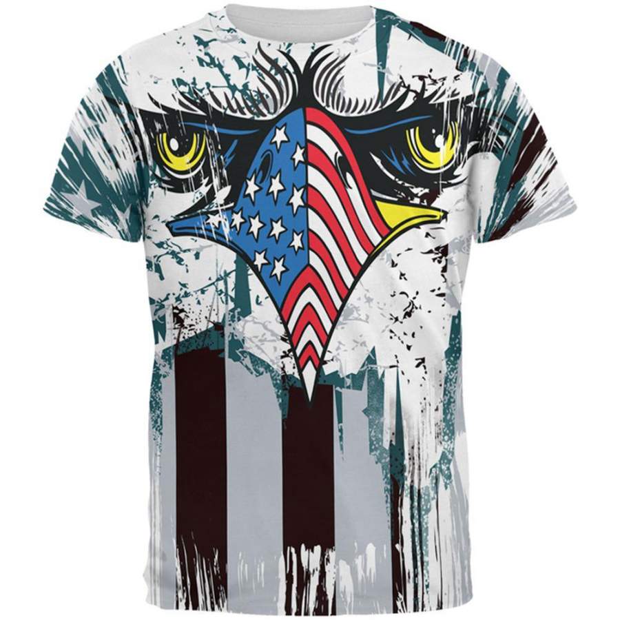 Patriotic Eagle of Philly All Over Mens T Shirt – Ceiidecyr Shop