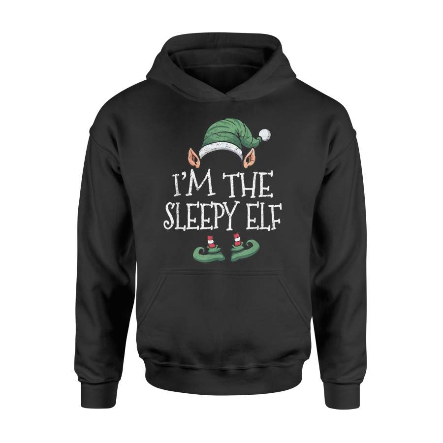 Christmas T-Shirt I’m The Sleepy Elf Matching Family Group – Standard Hoodie