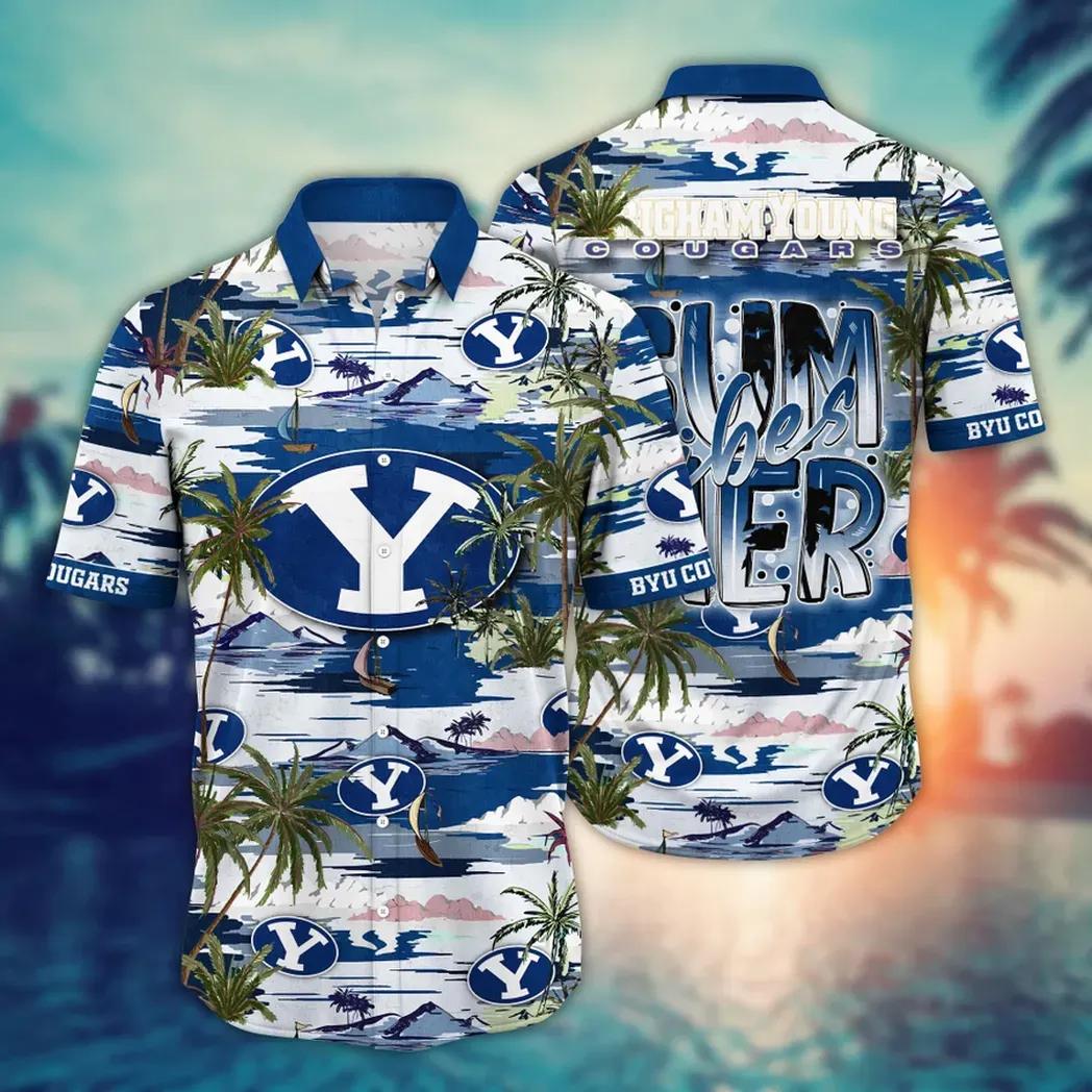 Byu Cougars Ncaa Flower Aloha Hawaiian Shirt 9, Ncaa Hawaiian Shirt