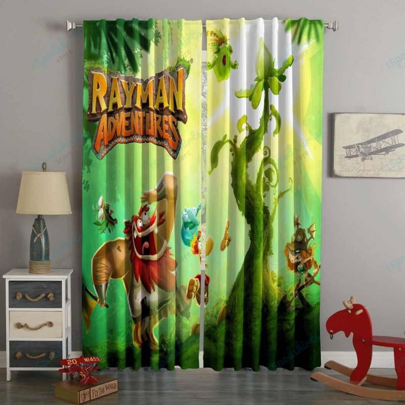 3D Printed Rayman Adventures Style Custom Living Room Curtains