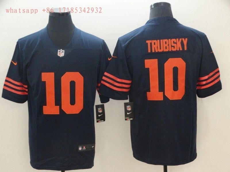 Chicago Bears Mitchell Trubisky #10 NFL 2020 Navy Jersey Jersey