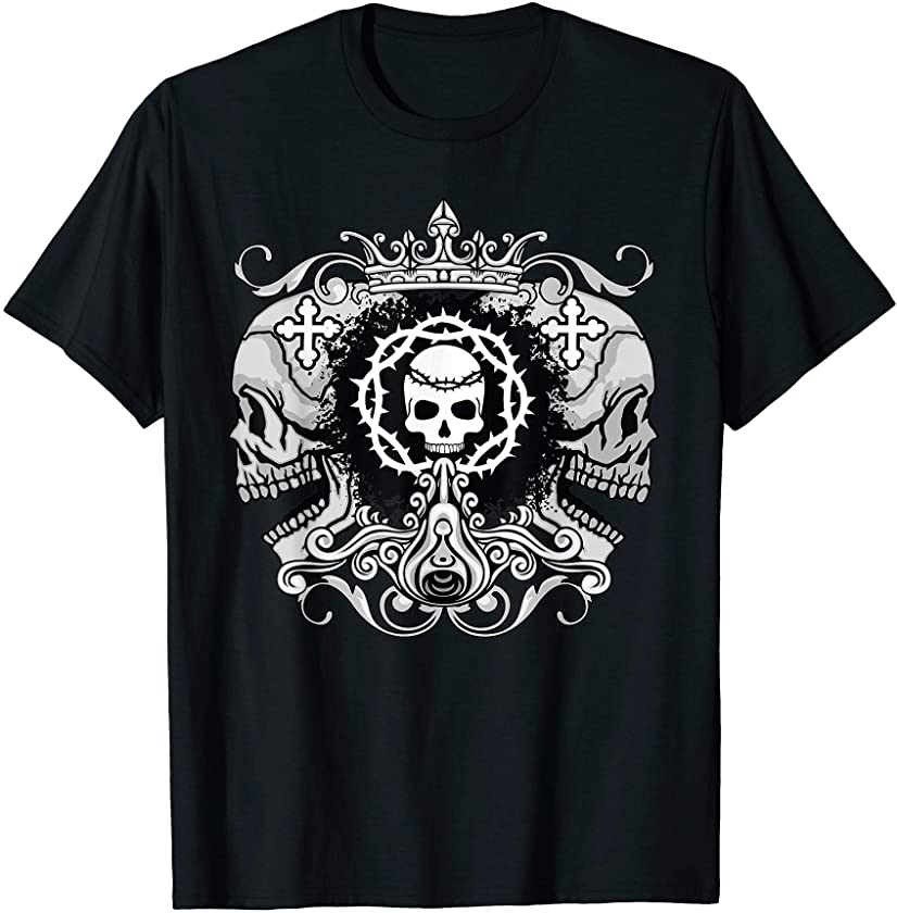 Aztec Skull T-Shirt Mexican Skull Mask Calabera Azteca Shirt