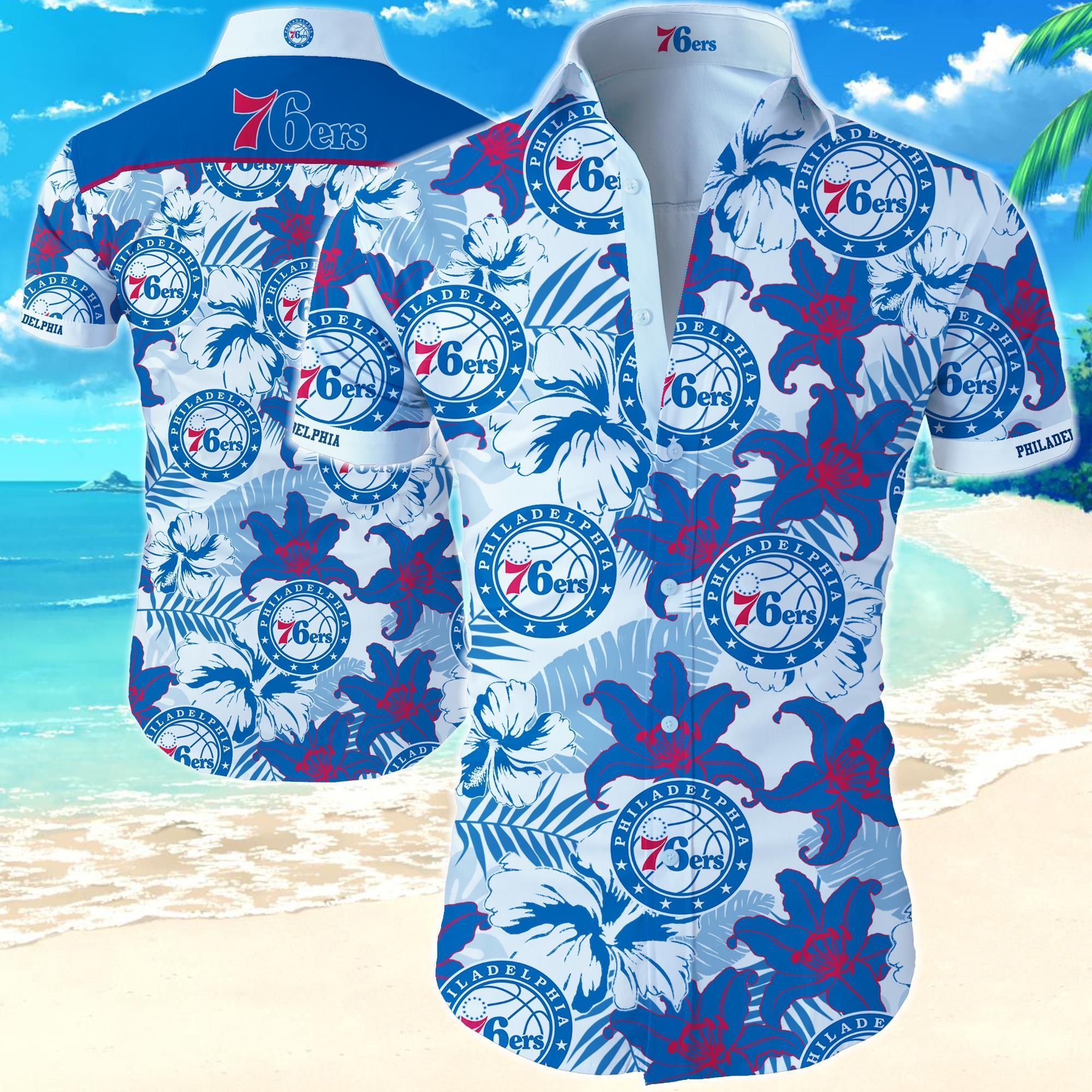 Philadelphia 76ers Hawaiian Shirt