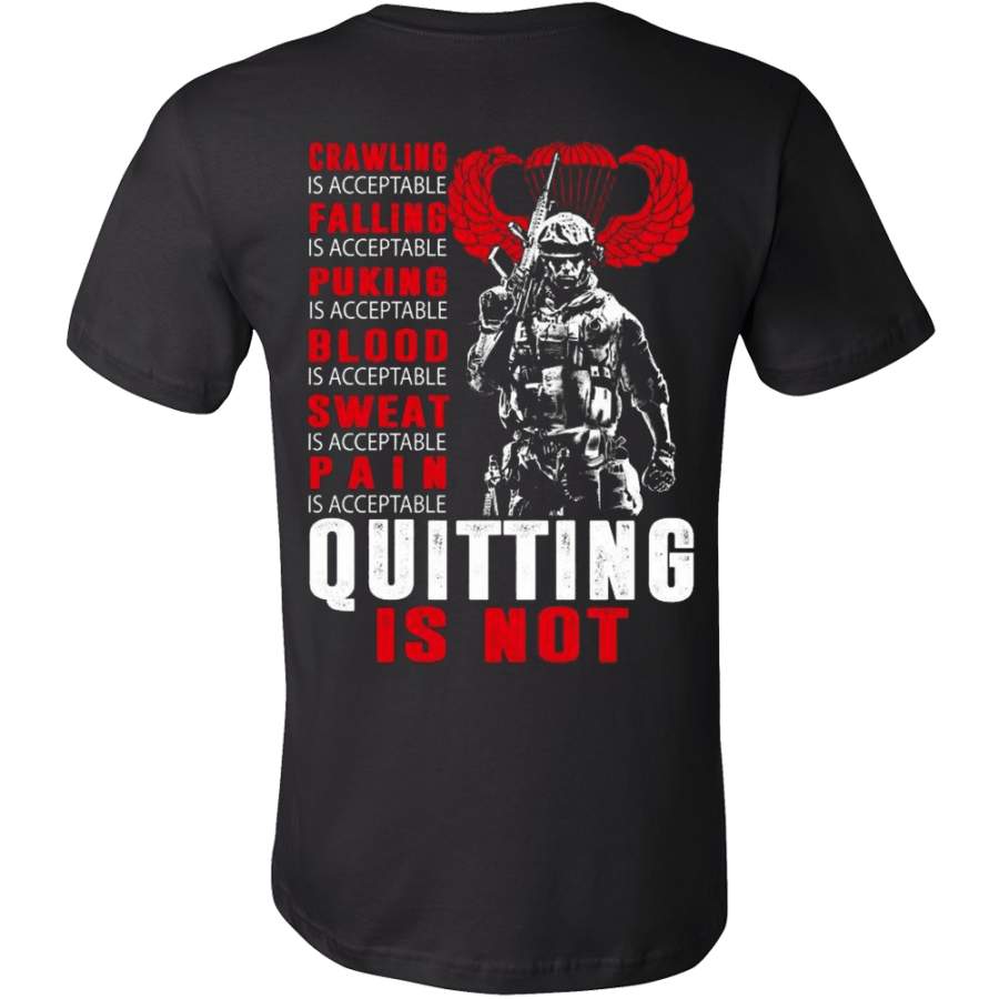 Veterans – Quitting is not T-shirt