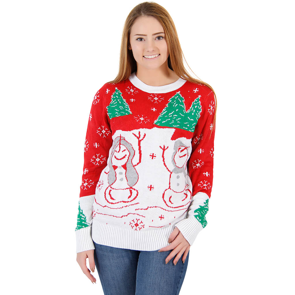 Women’S Flashing Lights Led  Ugly Christmas Sweater