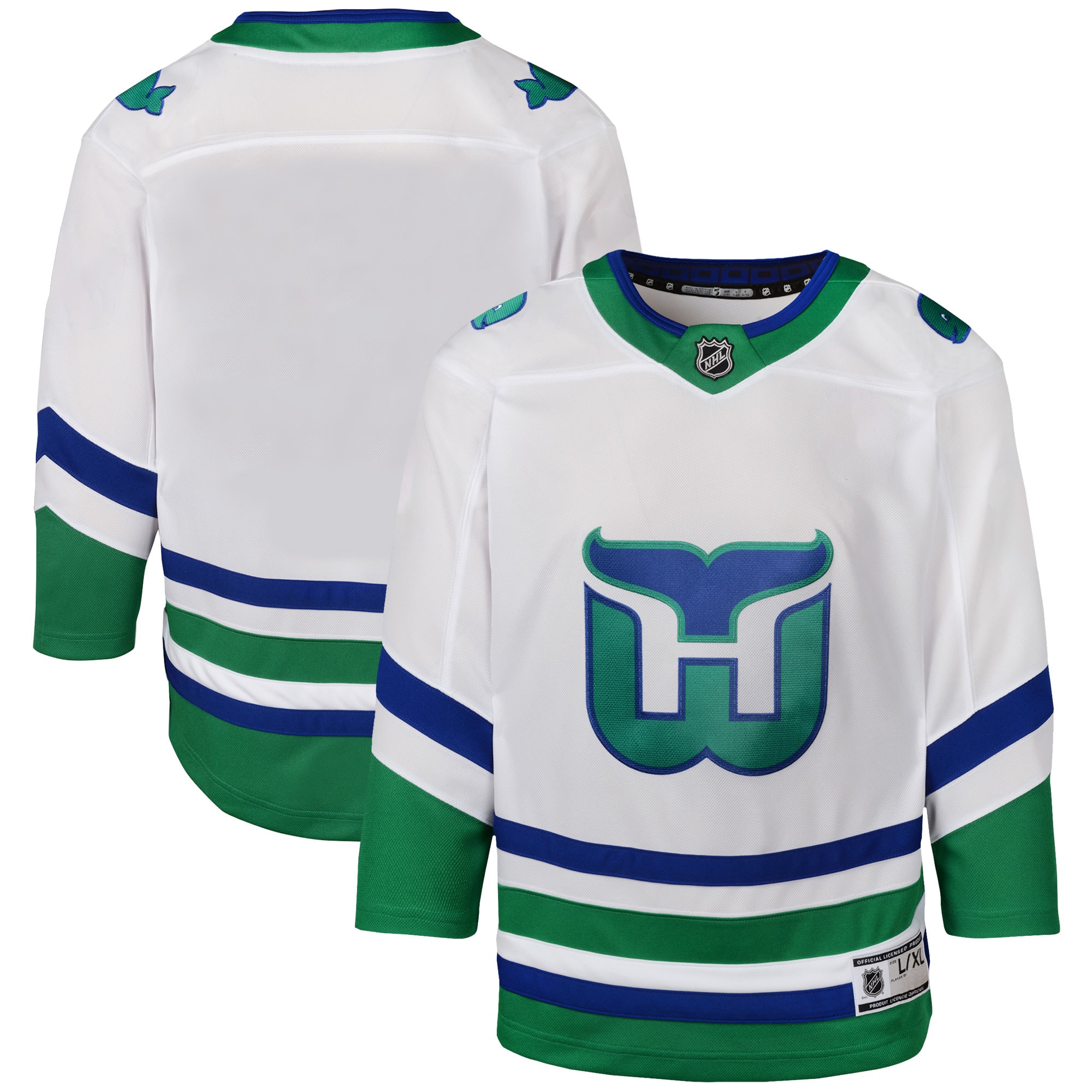 Carolina Hurricanes Youth Whalers Premier Jersey – White