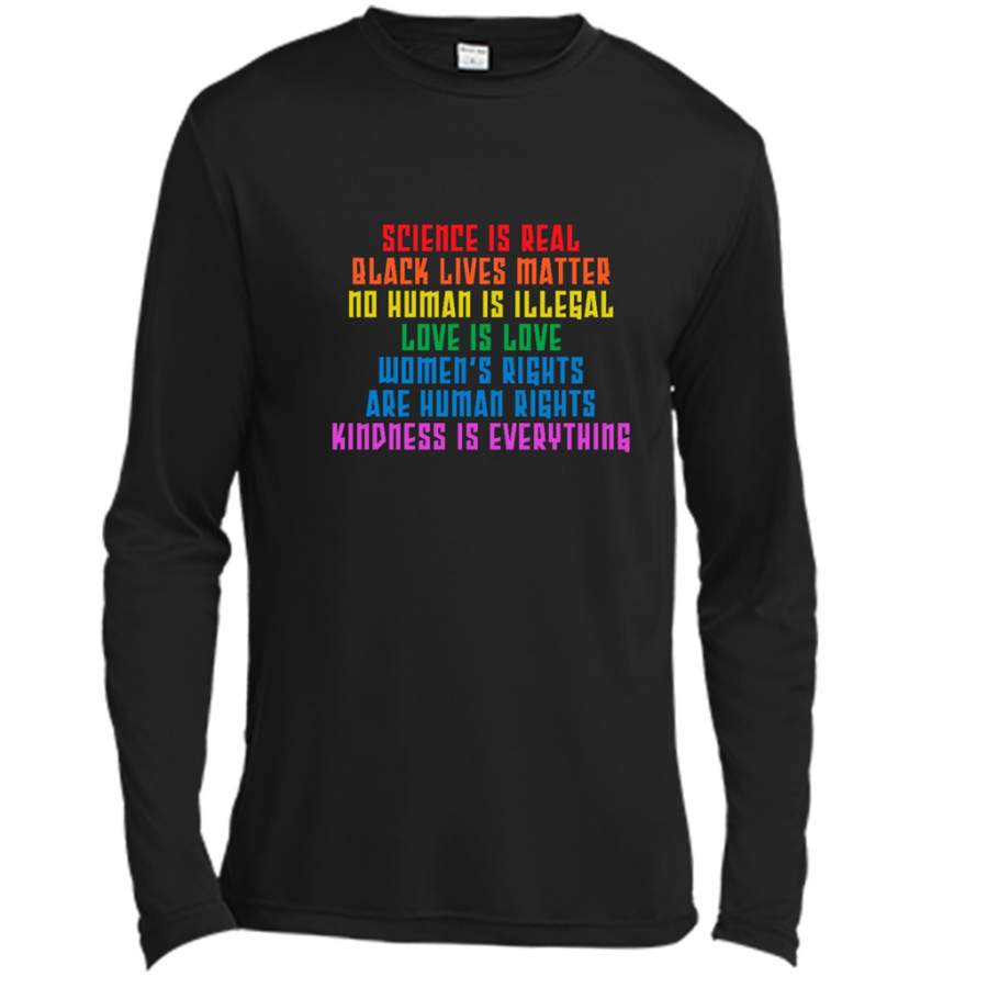 Science is Real Black Lives Matter – Canvas Long Sleeve Shirt