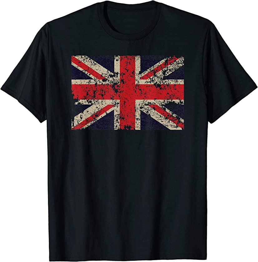 Vintage Union Flag Great Britain Union Jack Novelty Gift T-Shirt