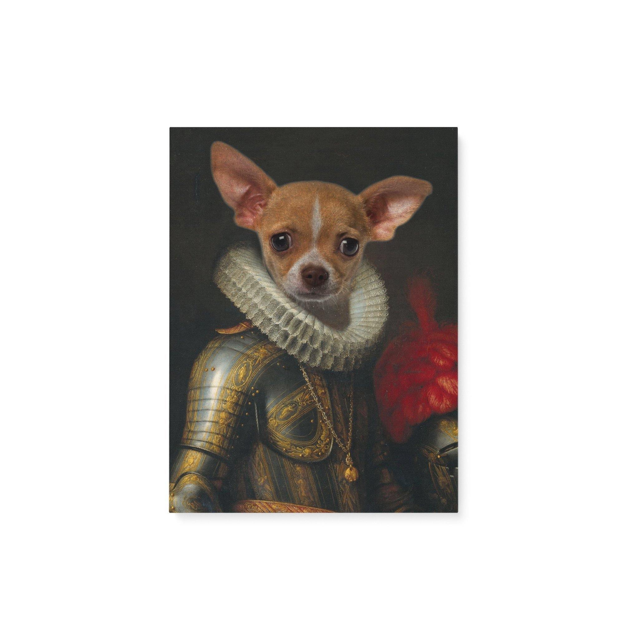 [Personalized Photo] Pet Portrait, Gift For Dog Lover’S Family Home Decor The Knight Canvas Prints