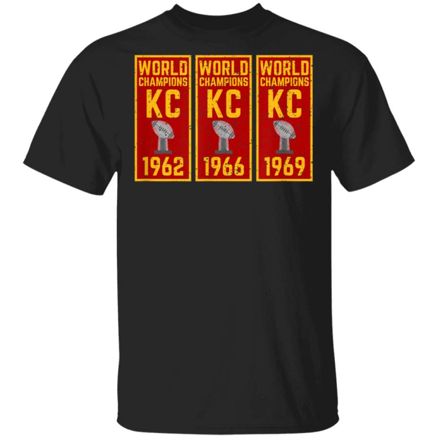 Kansas City Football KC Faithful Title Banner Champions TShirt