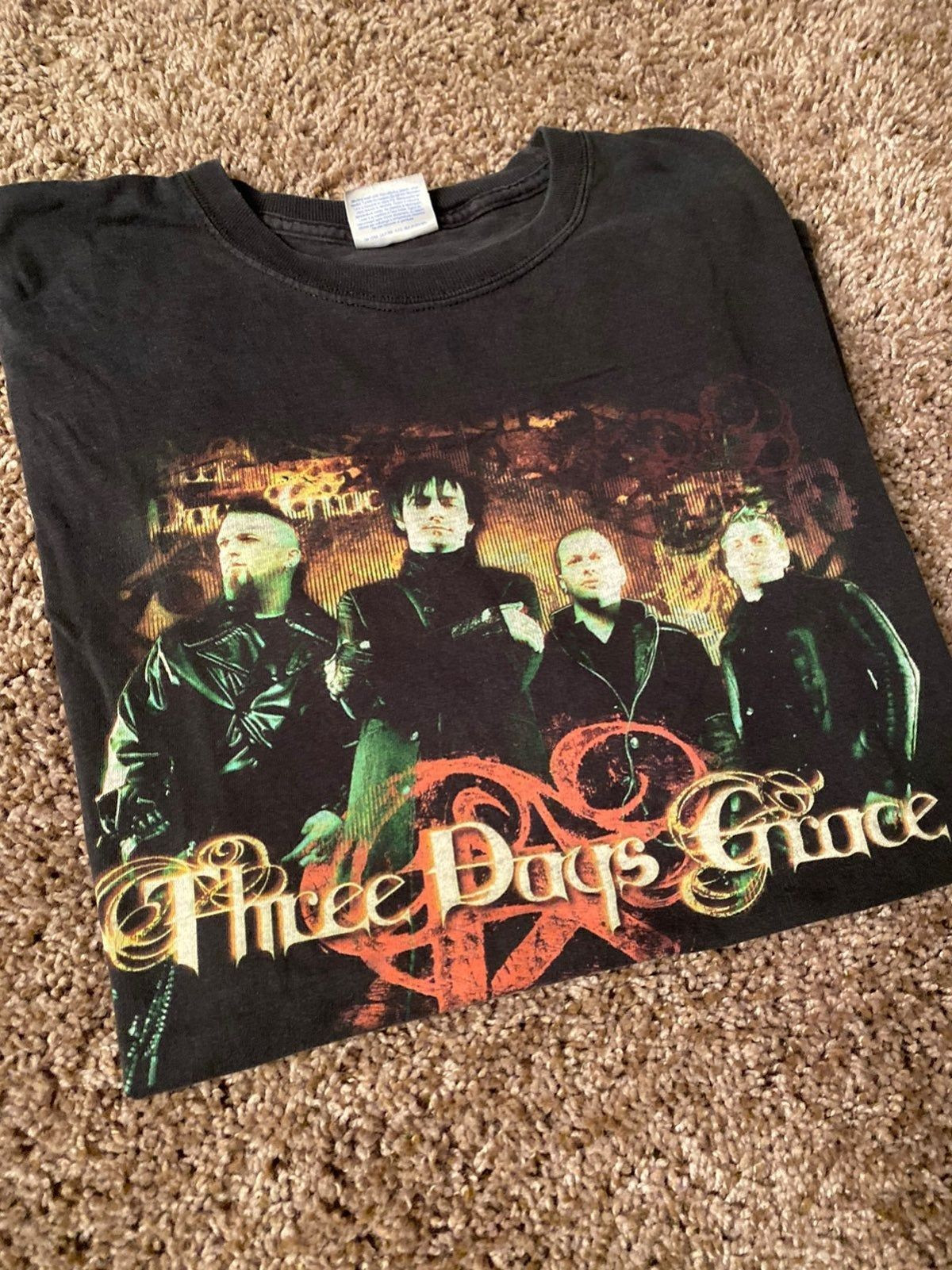 Y2K Three Days Grace Band Shirt