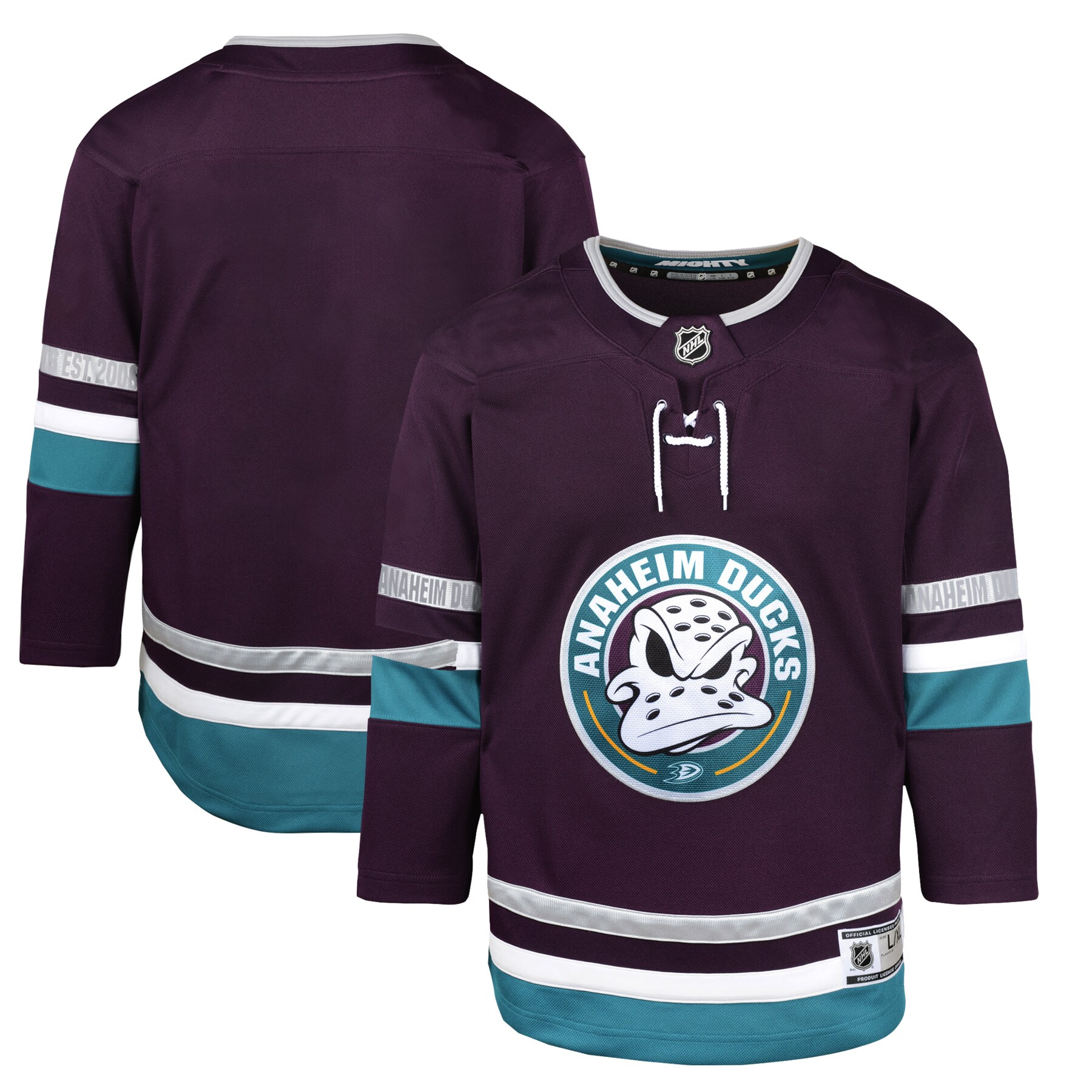 Youth Anaheim Ducks Purple 30th Anniversary Premier Jersey