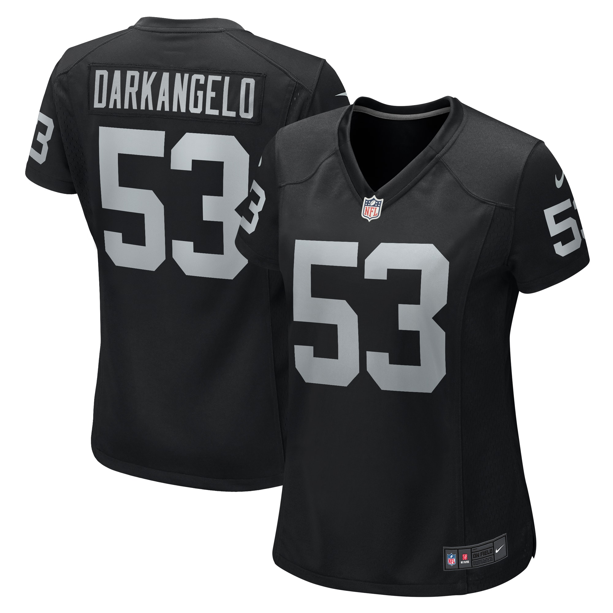 Women’s Las Vegas Raiders Isaac Darkangelo  Black Team Game Jersey