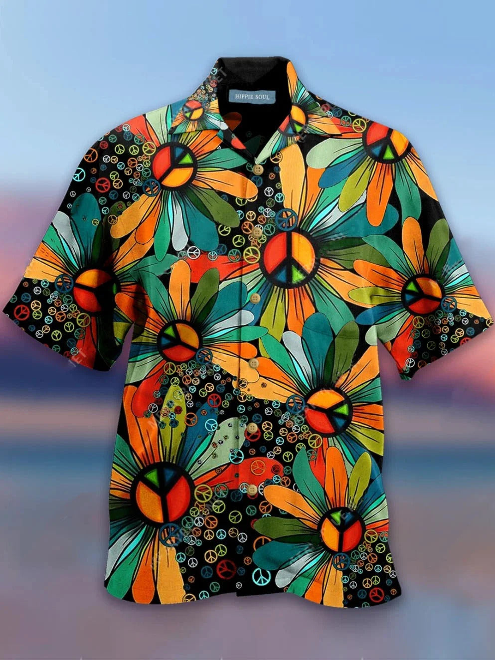 Sunflower Hippie All Over Printed Hawaiian Shirt Ha58148