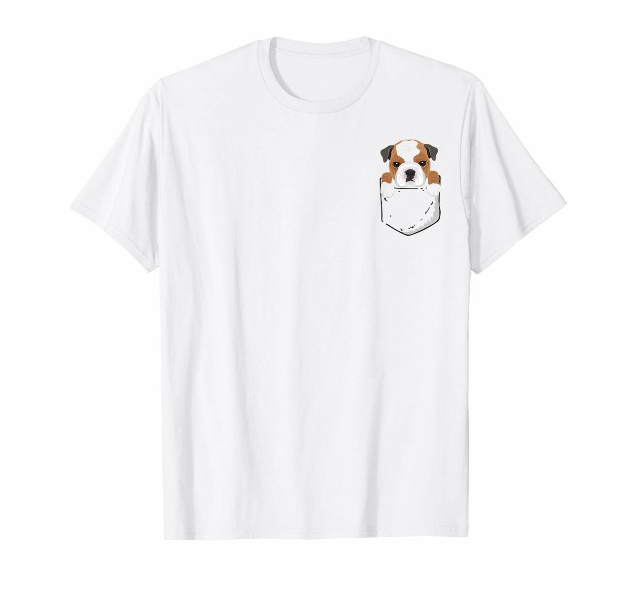 Pocket English Bulldog Puppy Cute Dog Lover T-Shirt