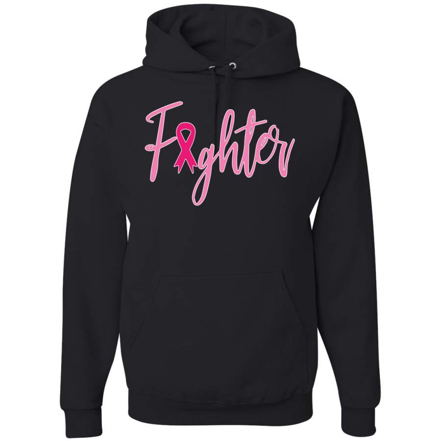 Fighter Breast Cancer Survivor Breast Cancer Awareness Graphic Hoodie Sweatshirt T-Shirt