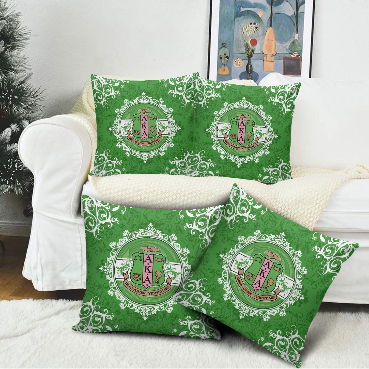 Alpha Kappa Alpha Sorority 1908 Pillow Case