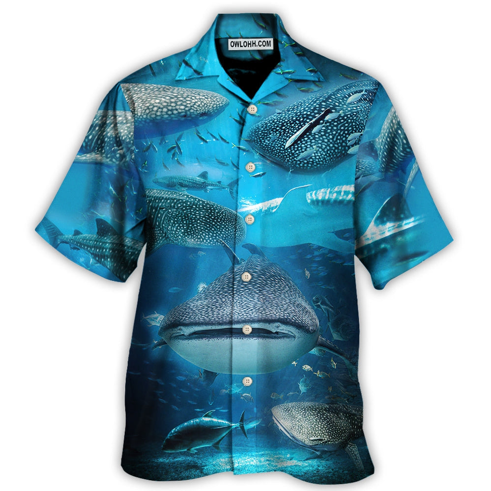 Shark – Swim With Whale Sharks  – Hawaiian Shirt  – Owl Ohh