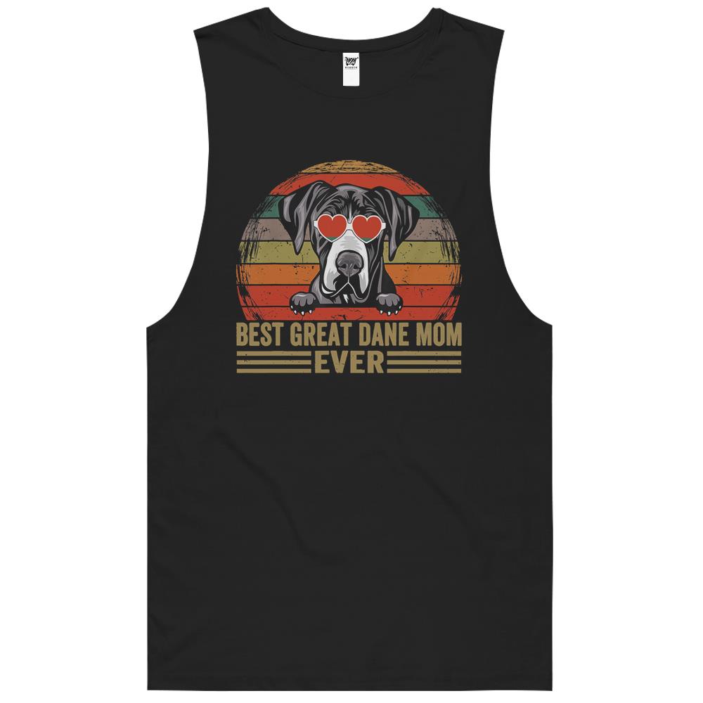 Great Dane Dog Lover Funny Vintage Best Great Dane Mom Ever T-Shirt Women’S Premium Tee Hoodie Tank Top