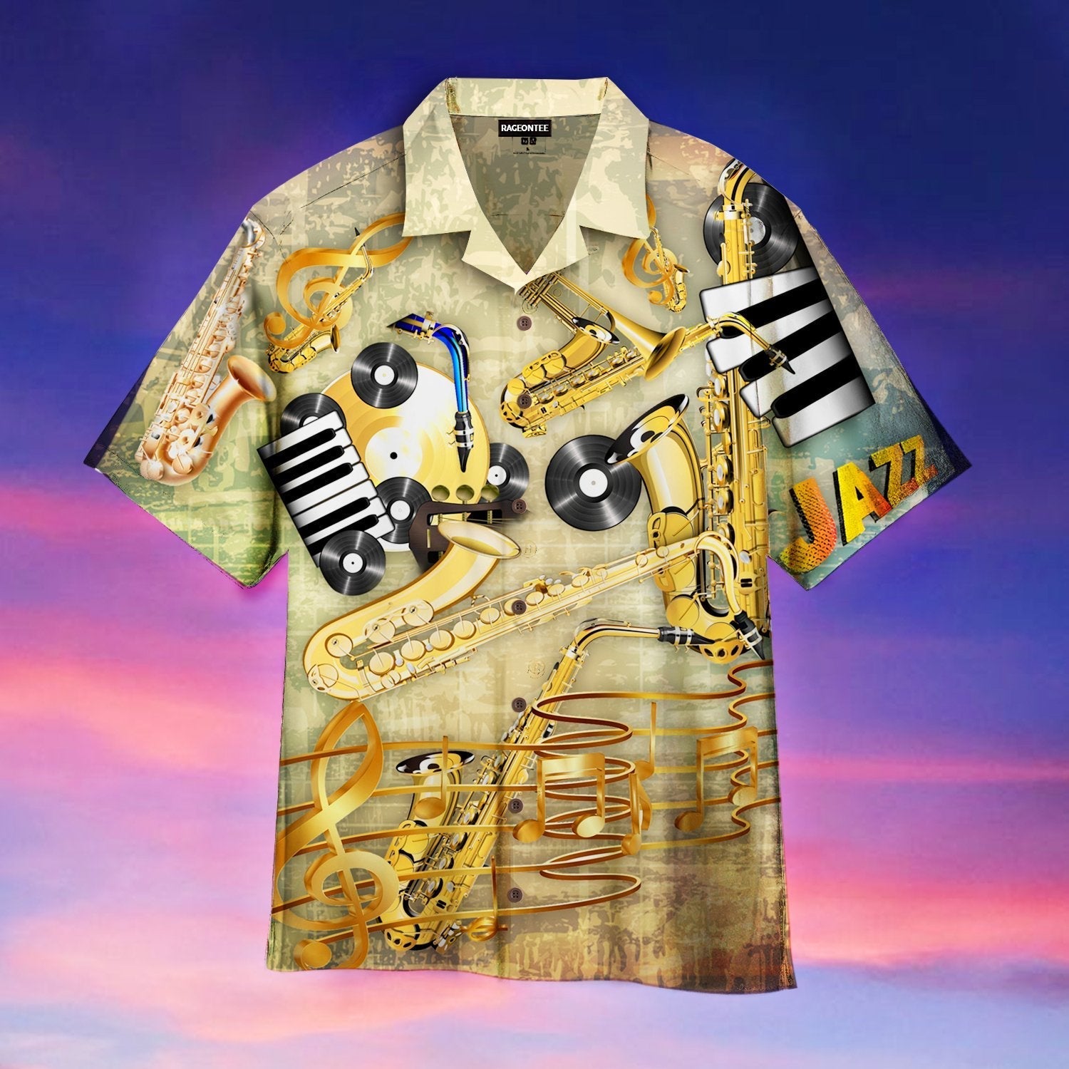 Saxophone Jazz Music Hawaii Shirt For Men Women Adult Ha40623