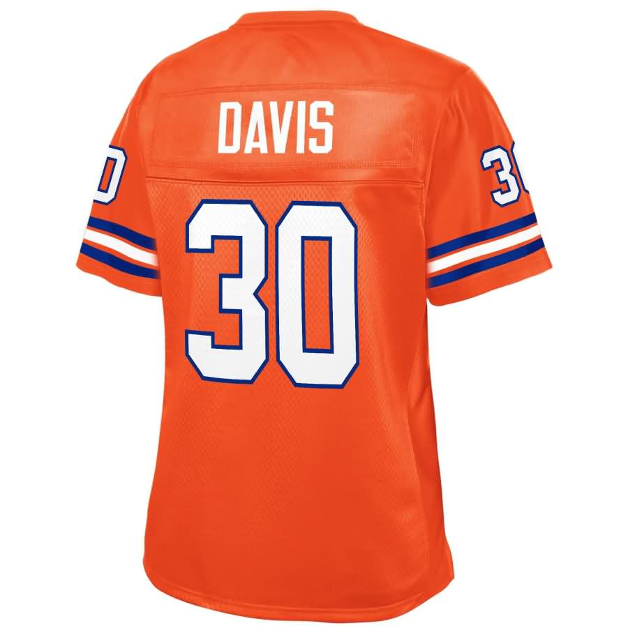 Terrell Davis Denver Broncos NFL Pro Line Womens Retired Player Jersey – Orange