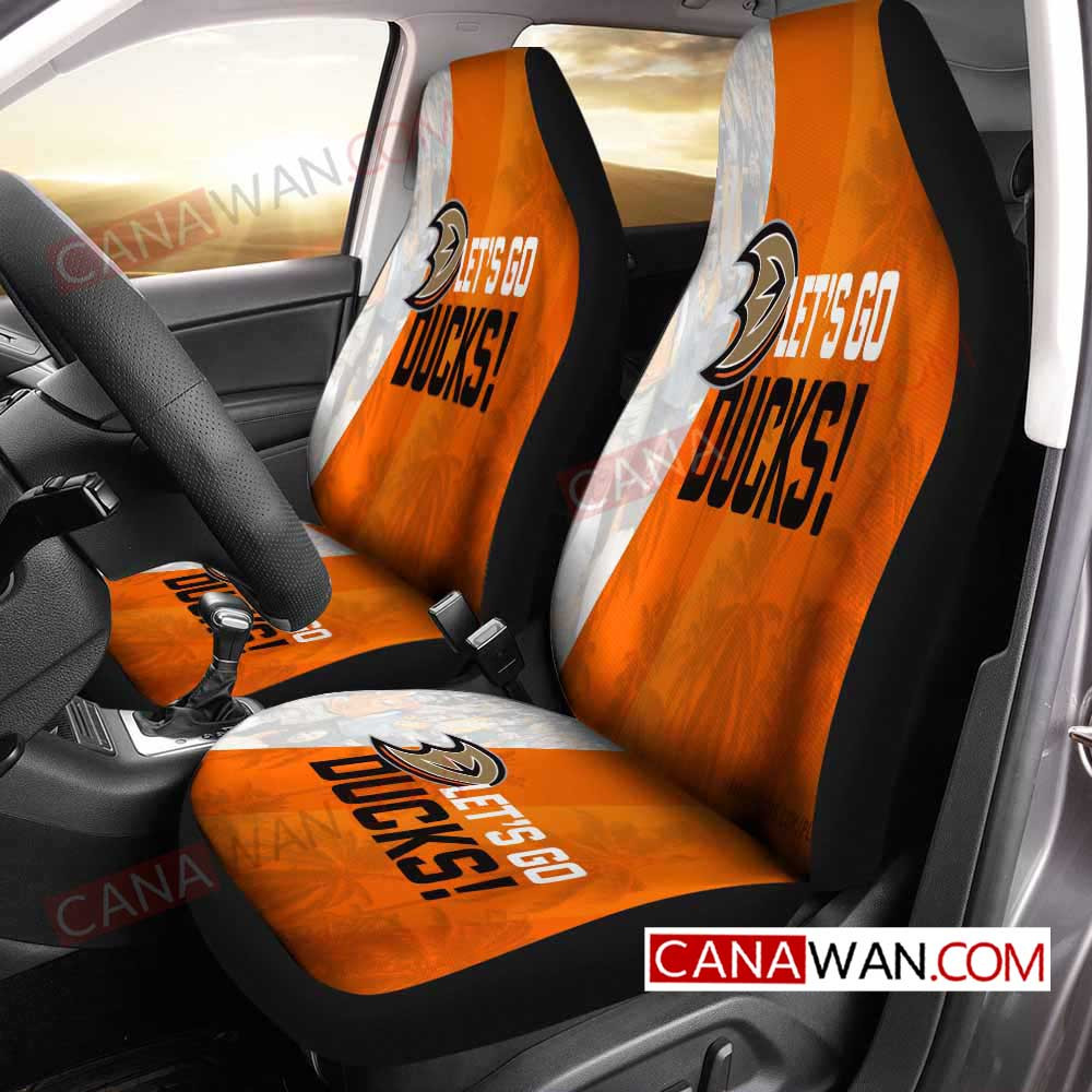 Anaheim Ducks Logo Art Style82 3D Customized Personalized Car Seat Cover