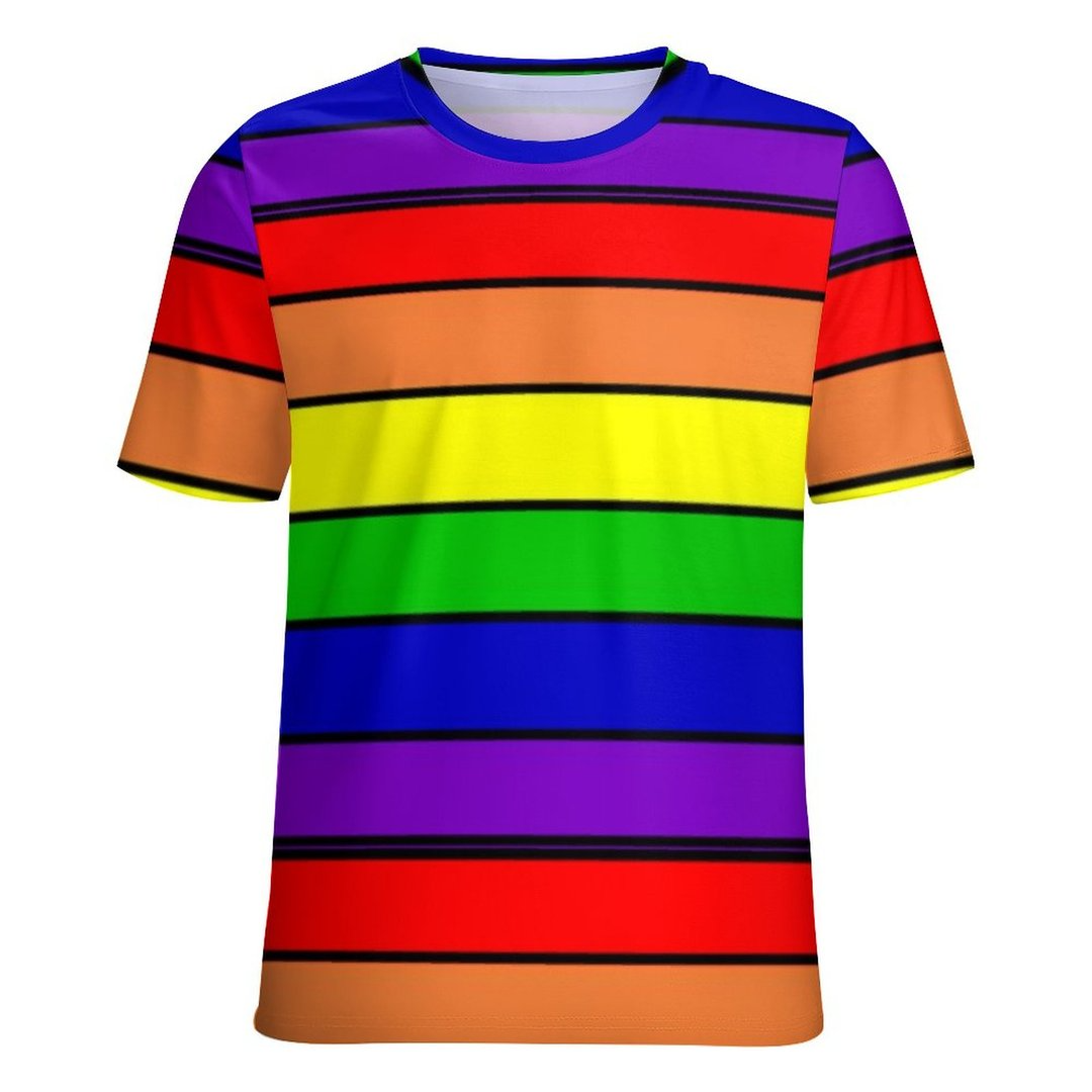 Pride Rainbow 3D Shirts For Lesbian, Gaymer Rainbow T Shirt 3D,  Lgbtq Pride Month 3D Shirt