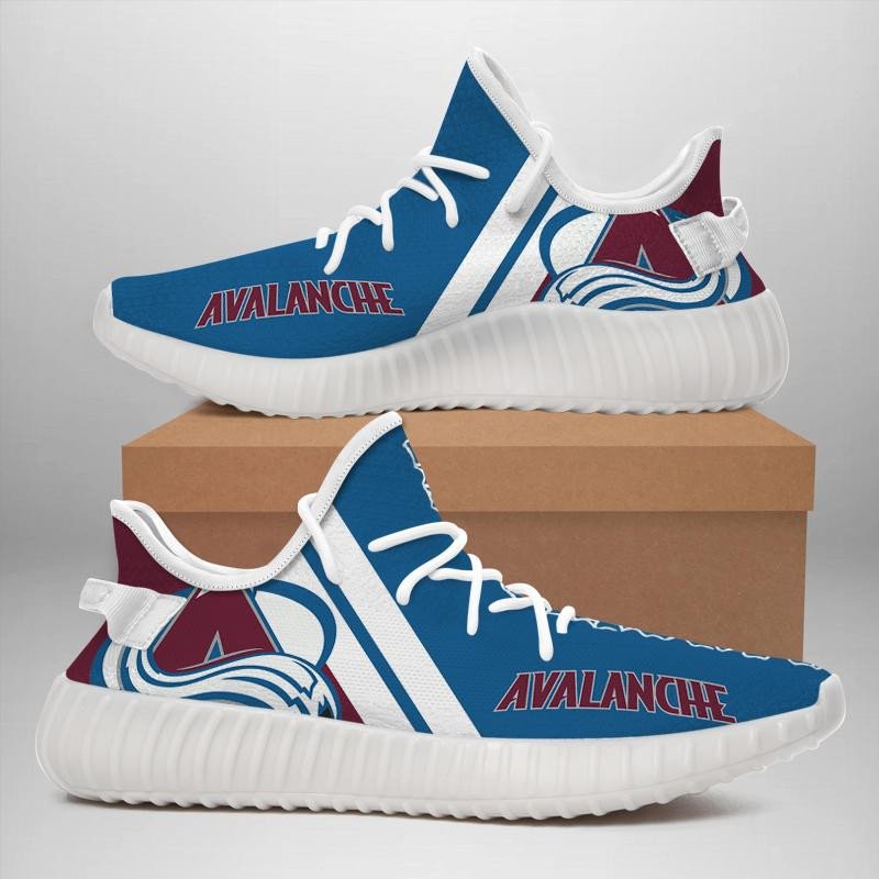 Colorado Avalanche Sneakers Big Logo Yeezy Shoes Art 1990