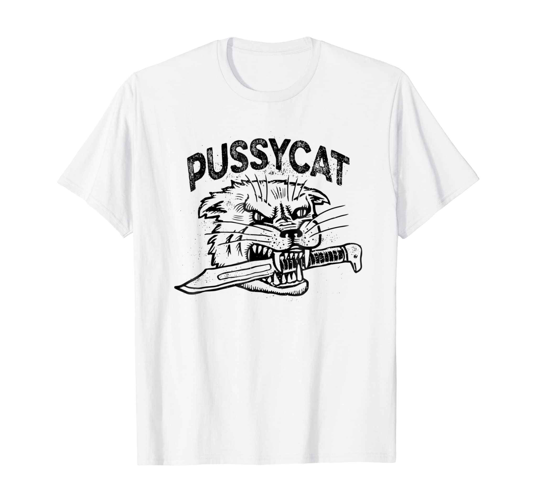 Vintage Distressed Fierce Punk Rock Kitty Cats Got Claws Tee