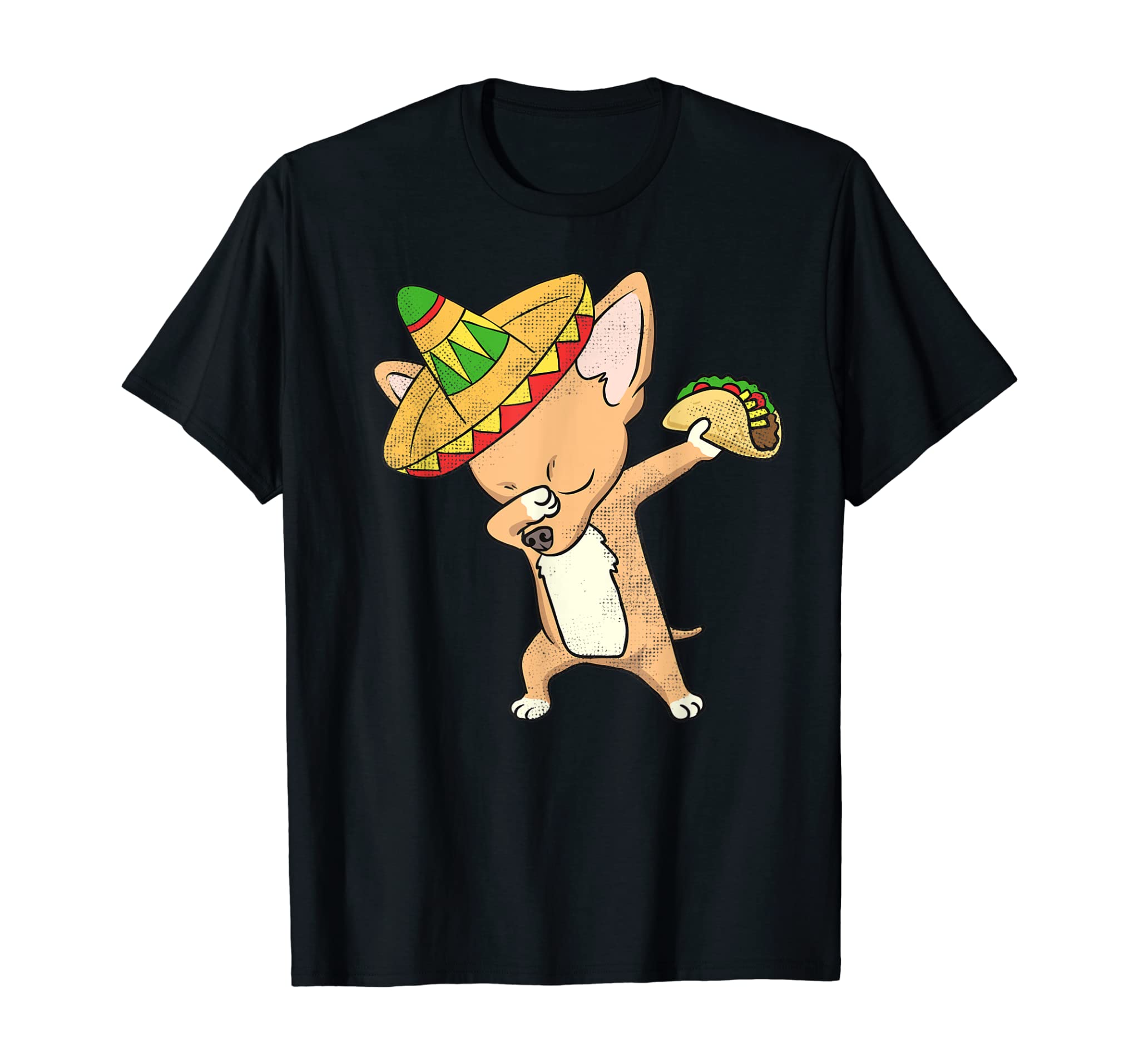 Funny Mexican Chihuahua Dog Taco Shirt Dabbing Cinco De Mayo