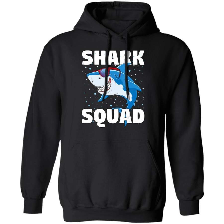 Shark Squad  Boys Girls Shark Outfit Birthday Party Hoodie