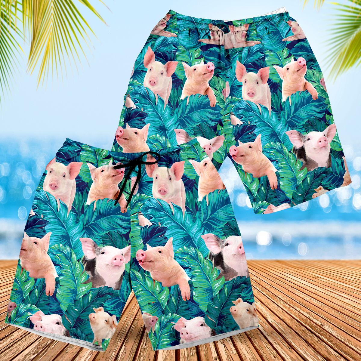 Pig Lovers Gift Hawaiian Shorts – Hawaiian Shirt For Men, Hawaiian Shirt For Women, Aloha Shirt