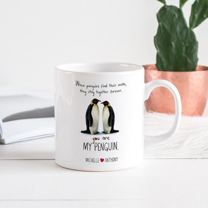 Funny Penguins Mug, Gift For Her Or Him, Valentine’S Day Gift, You Are My Penguin, Gift For Girlfriend, Gift For Wife, Couple Gift