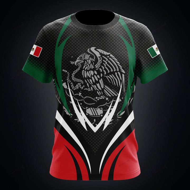 Custom Name Mexico Football Shirts, Personalized 3D All Over Print Shirt For Men, Mexico Shirt, Football Shirt