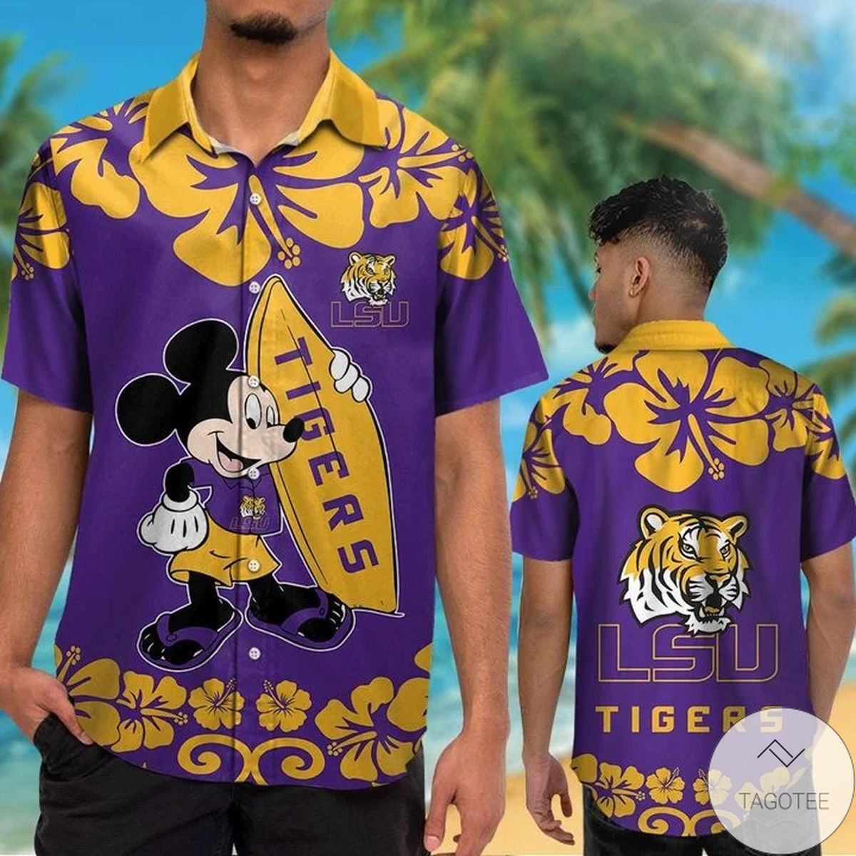 NCCA Lsu Tigers Mickey Hawaiian Shirt